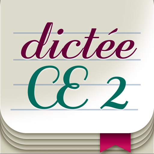 Dictée CE2, cahier de vacances dédié à l'orthographe, dictées CE2, français CE2 icon