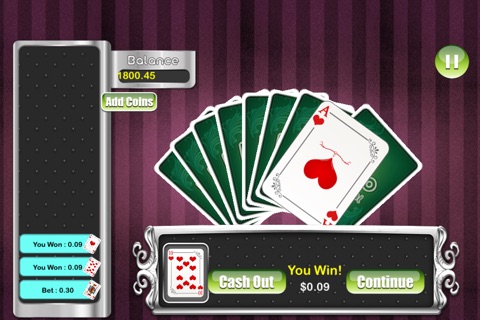 Best Hi-Lo Casino Card Rivals - good Vegas card betting game screenshot 3