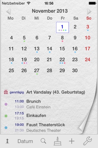 Page Calendar screenshot 2