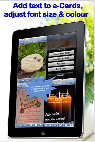 Best Condolence Cards with Photo Editor.Customise and send condolence cards with sympathy text,voice messages and photo effects screenshot 3