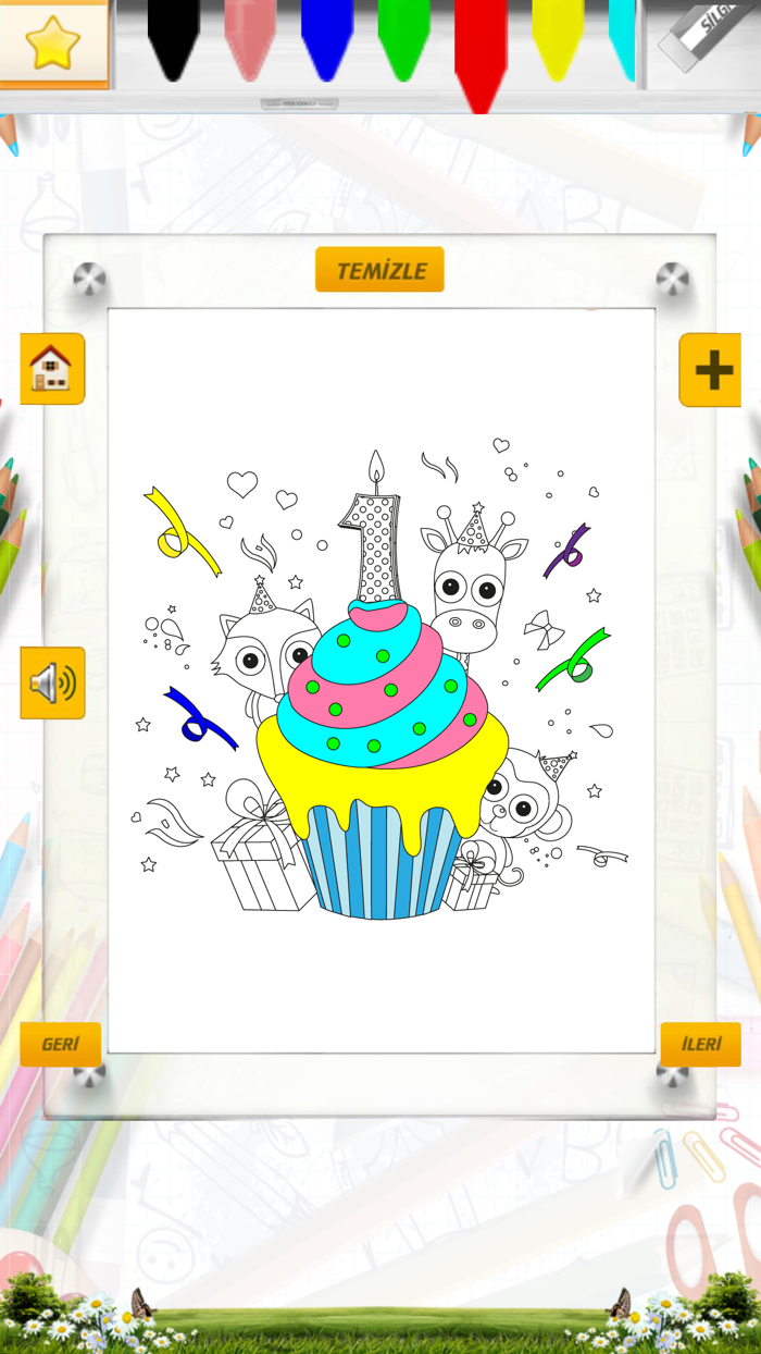 Doğum Günü Boyama Kitabı - Minik Bilge Doğum Gününü Boyama Yaparak Kutluyor