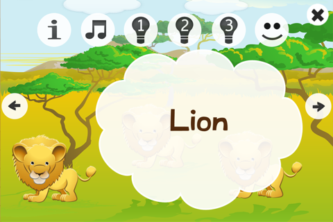 Animals! Safari animal learning game for children from age 2: Hear, listen and learn about the wilderness screenshot 3