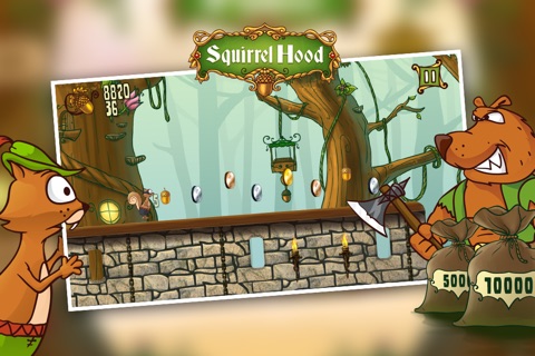 Squirrel Hood - Sherwood Forest Jump Game screenshot 4