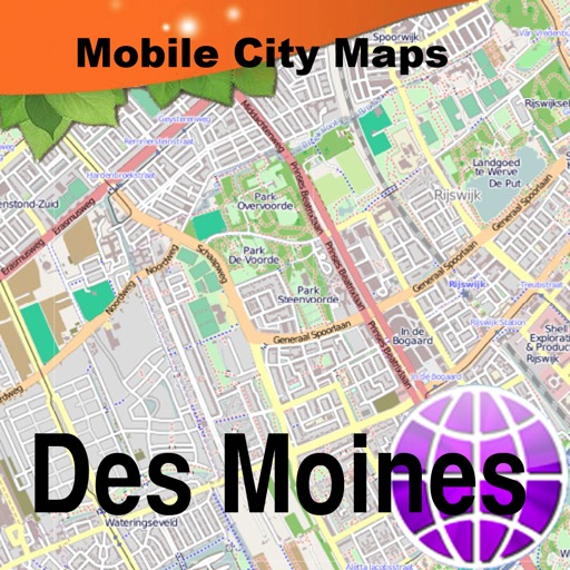 Des Moines Street Map icon