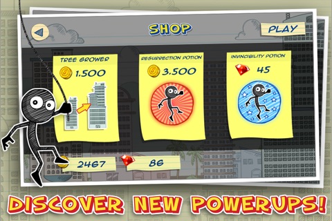 Rope And Swing Parkour Stick-man - Super Fun Run And Jump Kid Game FREE screenshot 4