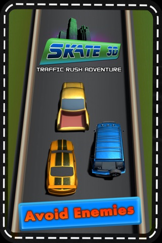 Skate 3D Traffic Rush Adventure screenshot 3