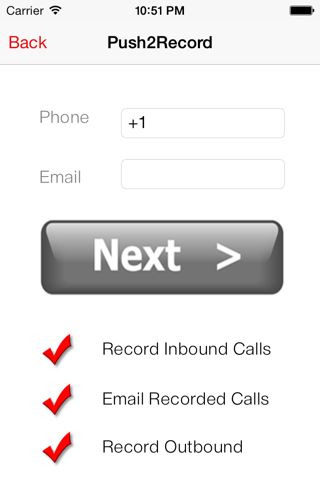 Push2Record Call Recorder screenshot 2