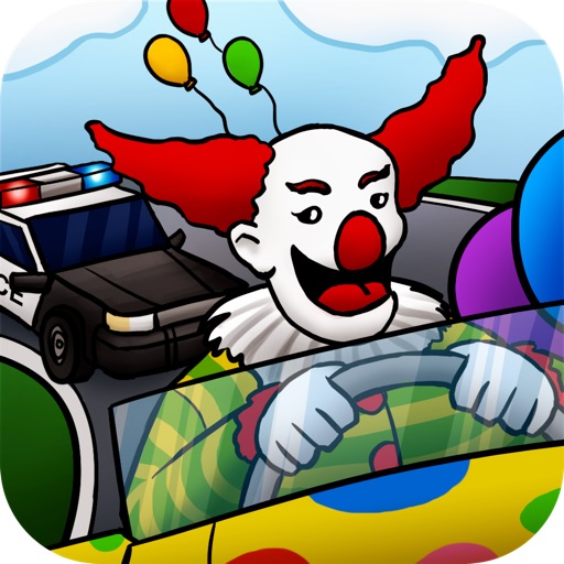 Wrong Way Sam: Clown Police Chase PRO icon
