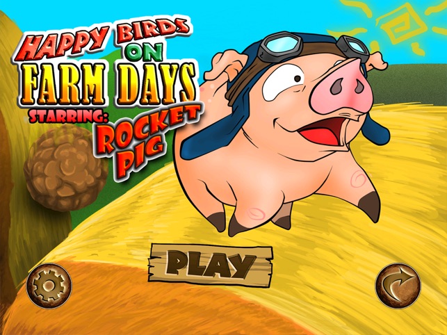 Rocket Pig - Piggie with Birds on Happy Farm Days - Cool Fun(圖1)-速報App