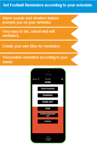 Football Reminder App - Timetable Activity Schedule Reminders-Sport screenshot 4