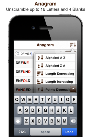 Look It Up Free for Words with Friends and Anagram Solver screenshot 2