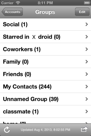 Cloud Contacts screenshot 3