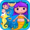 Aventura sereia bolha pop de Dora - crian&ccedil;as gr&aacute;tis jogos de aprendizagem icon