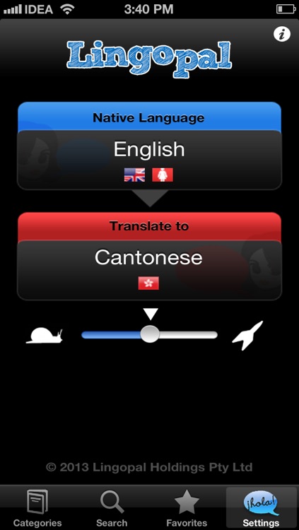 Lingopal Cantonese - talking phrasebook