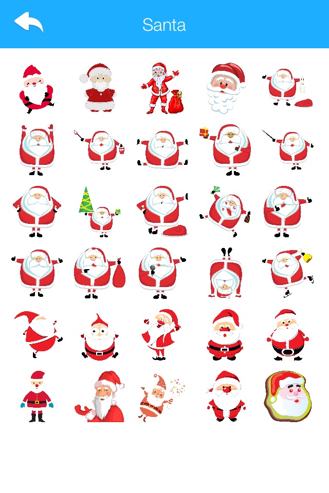 Winter Stickers & Emoji for WhatsApp and Chats Messengers Christmas Holiday Edition 2016 screenshot 4