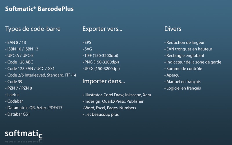 Screenshot #3 pour Softmatic BarcodePlus