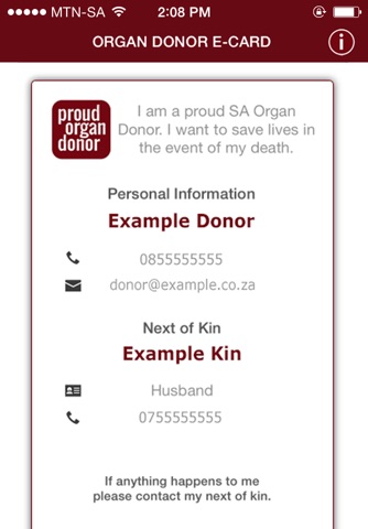 Organ Donor Foundation South Africa screenshot 3
