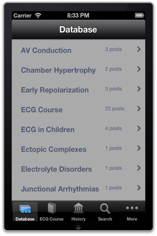 ECG Database screenshot 2