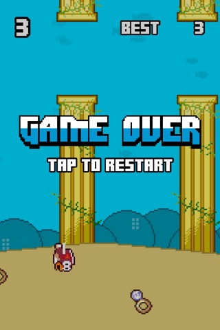 Splashy Fish Saga - The Adventure of a Flappy Tiny Bird Fish screenshot 3