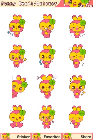 Funny Emoji,Emoticons,LINE Sticker design by MIGU screenshot 4