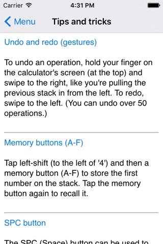 RPN Calculator 48 screenshot 3