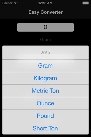 Easy Converter - universal unit convert ( length, area, volume, speed, weight, temperature ) screenshot 3