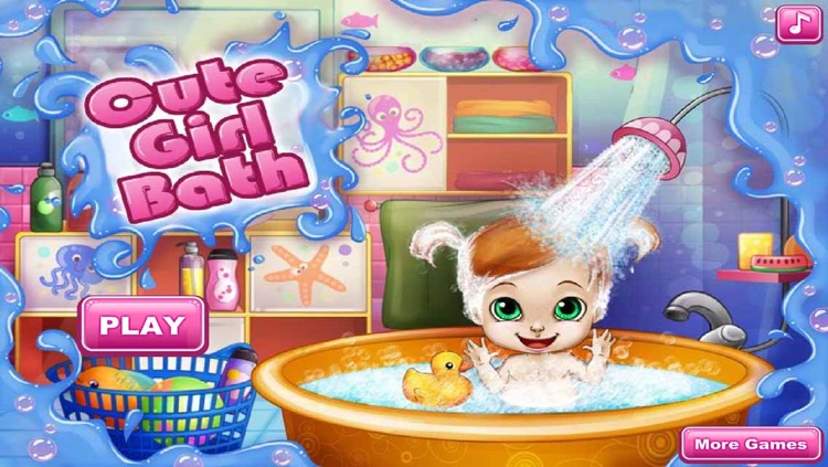 Gal gets dressed in bath