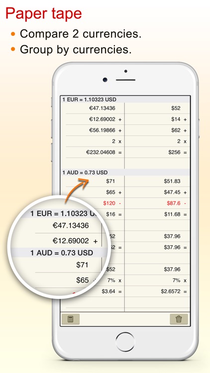 CurrencyCal - currency & exchange rates converter + calculator for travel.er