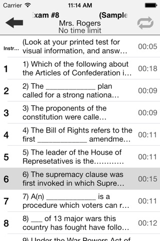 Audio Exam Player (iPhone) screenshot 3