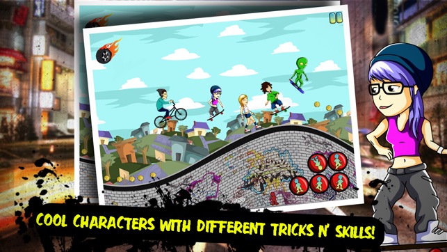 Pocket Skater Online: Xtreme Downhill Street Skate-Boarding (圖3)-速報App