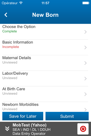 Newborn and Birth Defects Database (NBBD) screenshot 4