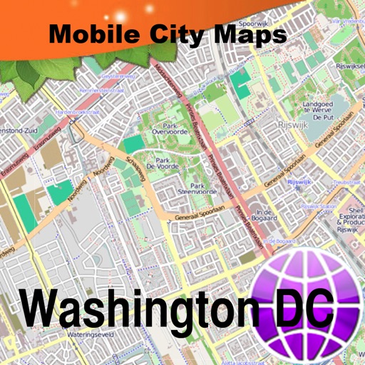 Washington DC Street Map. icon