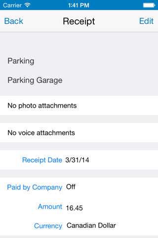 SAP Travel Receipt Capture screenshot 2