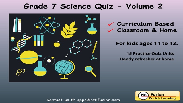 7th Grade Science Quiz # 2 : Practice Wo