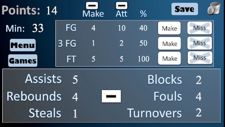 Basketball Stat Keeper