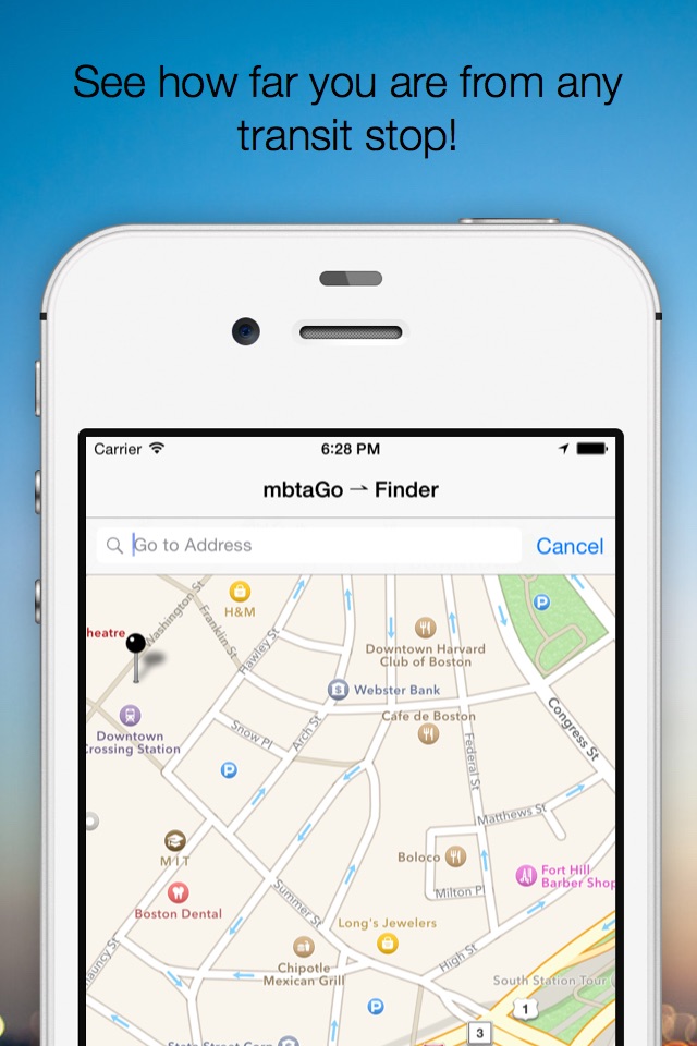 mbtaGo - Boston MBTA Tracker, Finder, Schedule Assistant, and Alerts screenshot 3