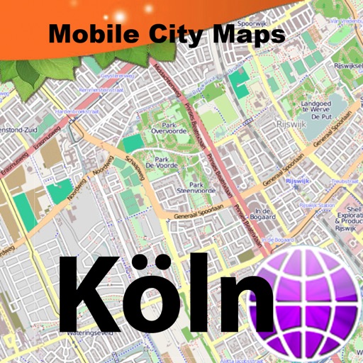 Köln Street Map.
