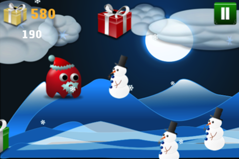Christmas Presents From Racing Santa's Game - Don't Let The Brawlin' White Snowmen Rush To Smash Santa With A Snowball Rock screenshot 4