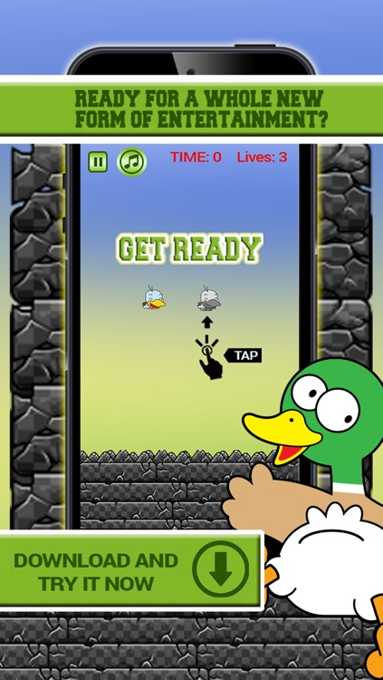 Duck Flying Adventure PRO - Tapping Skill Game