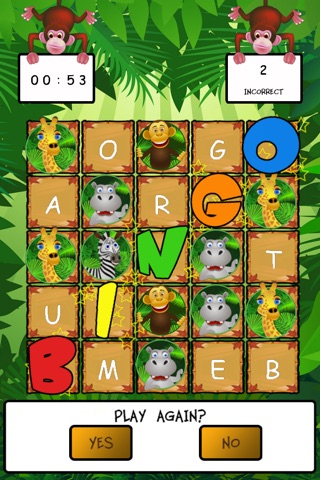Jungle ABC Bingo screenshot 4
