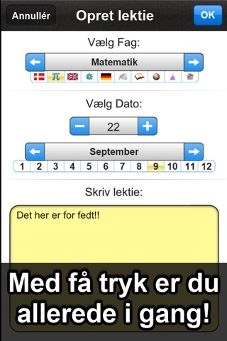 Lektiebogen screenshot 3