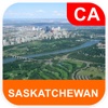 Saskatchewan, Canada Map - PLACE STARS