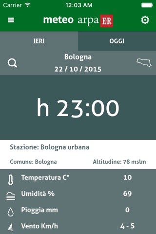 Meteo Arpa ER screenshot 2