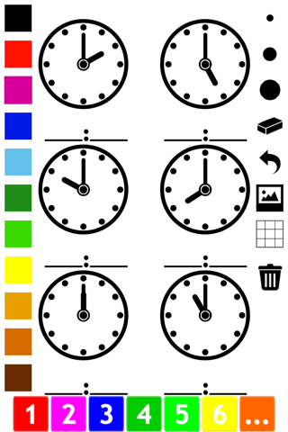 A Clock Coloring Book for Children: Learn to Read the Time of your Watch screenshot 4