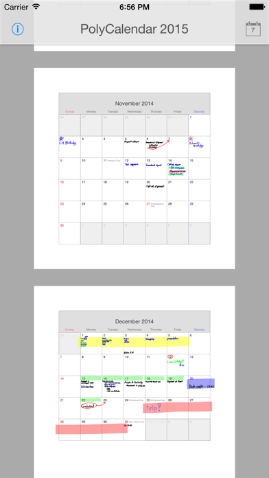 ポリカレンダー 16 スケジュールと手書き Iphone Ipadアプリ アプすけ