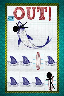 Game screenshot Stick-man Doodle Steps: Dont Step on The Shark Fins hack