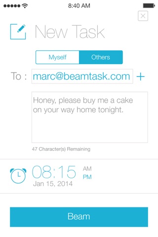 Beamtask screenshot 2