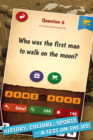 The American Quiz - A Free U.S. Quiz Game Spanning Celebrities, History, Geography, Entertainment, Sports and Culture screenshot 2