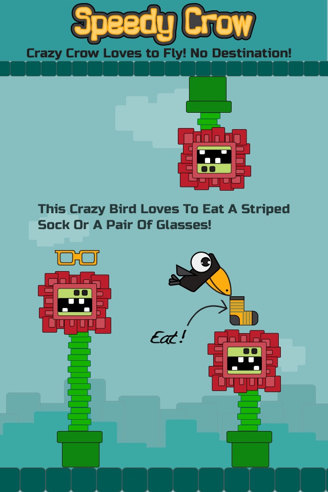 Speedy Crow-The Single Tap Adventure Of A Funny Flying Crazy Bird! screenshot 2