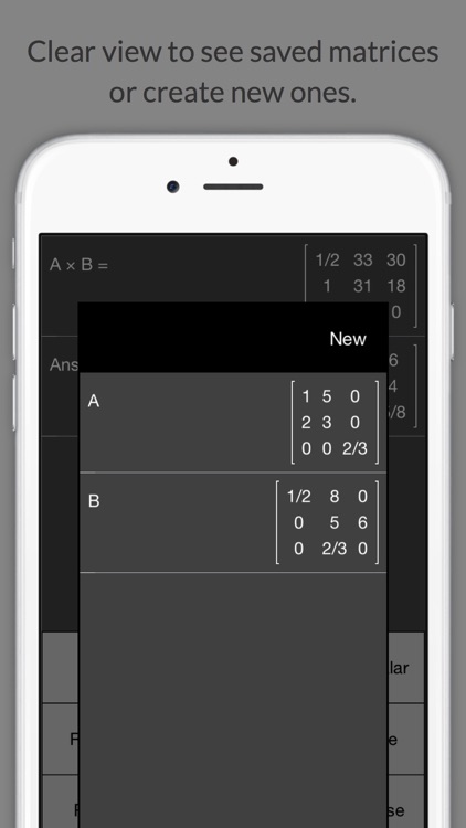 Matrix Calculator +    —Lite Version